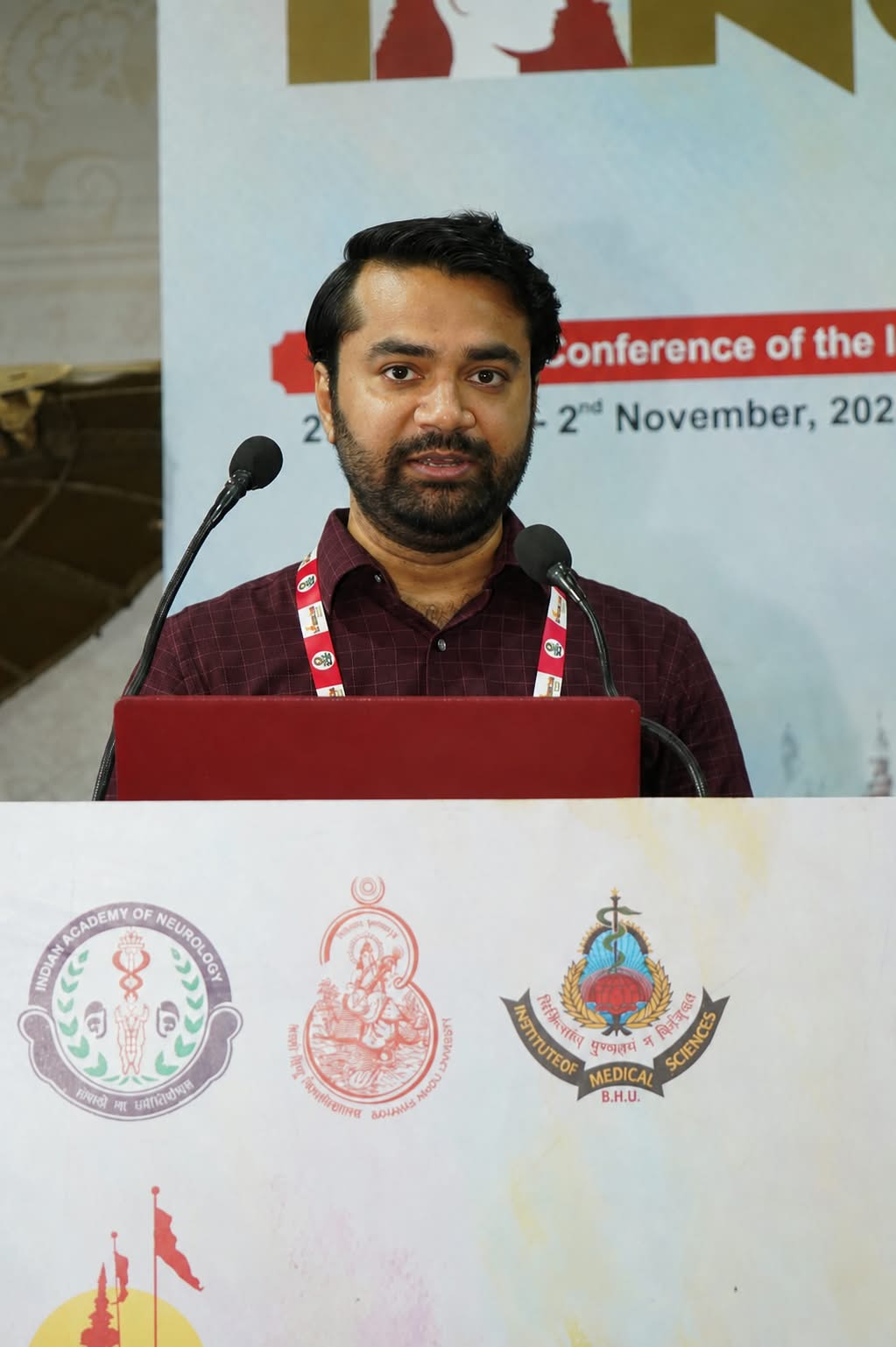 Dr. Atri Patel presenting paper at IANCON 2025