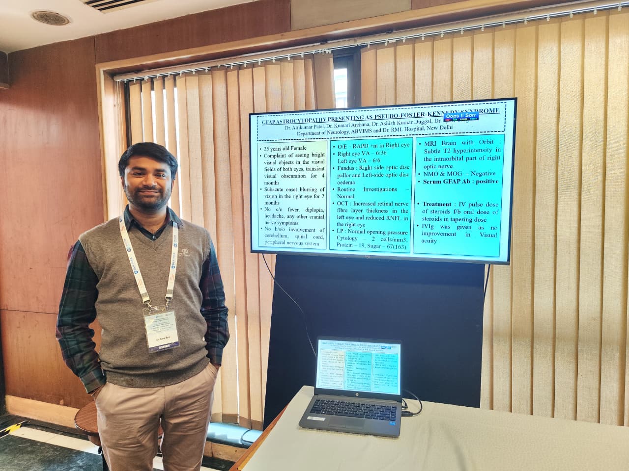Dr. Atri Patel poster presentation